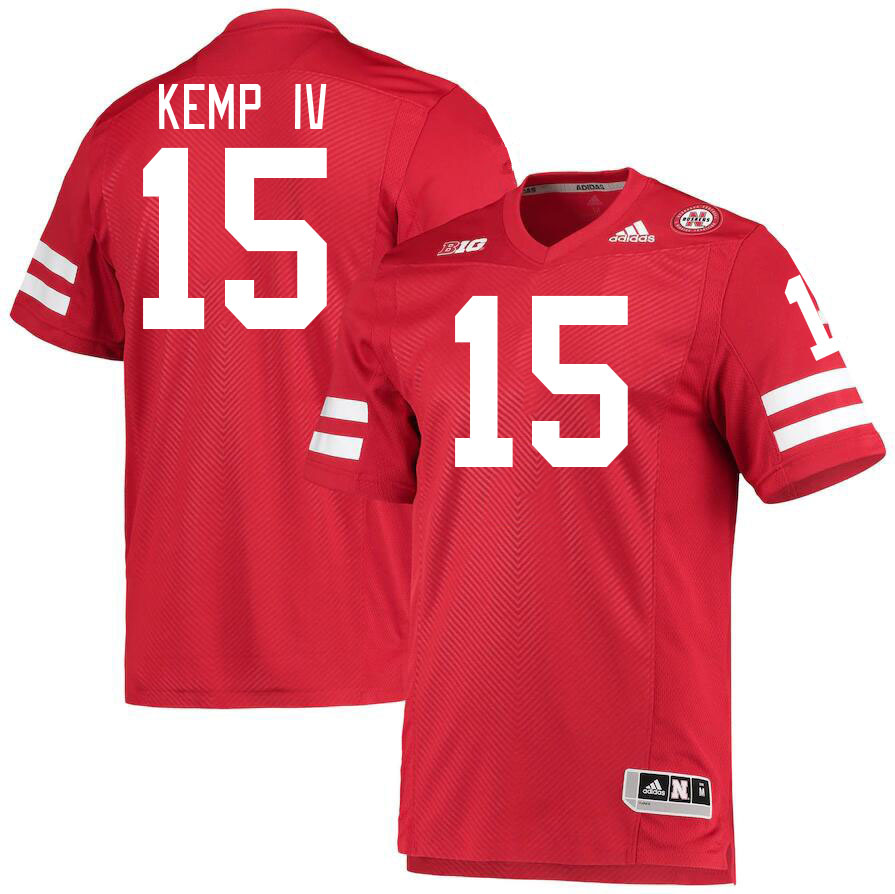 Men #15 Billy Kemp IV Nebraska Cornhuskers College Football Jerseys Stitched Sale-Red - Click Image to Close